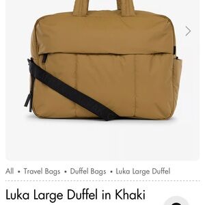 Calpak Luka Large Duffel in Khaki (limited edition color)